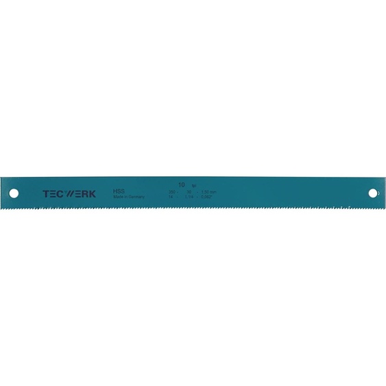 Tôle pour machines L 350 x l 32 x ép. 1,6 mm, HSS, perforée, 8,5 mm, 8 dents par pouce