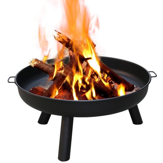 TolleTour Plateau de feu 80 cm BBQ Brasé Poêles Grilles Chauffage réglable Cheminée Pieds
