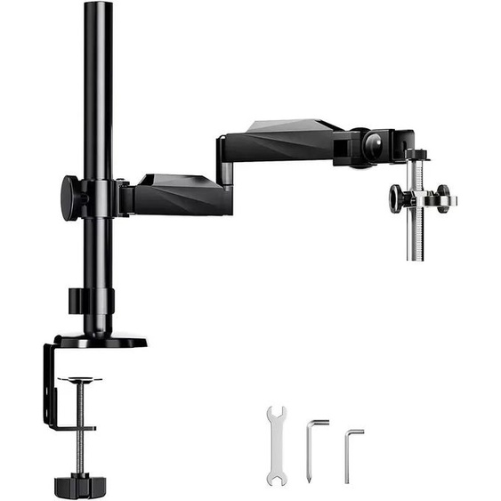 TOMLOV bras flexible pour support de microscope numérique pince de bras articulée 360 ° Support de précision pour support de mise au point universel rotatif