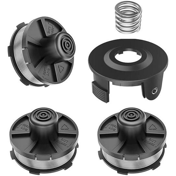 Tonchean - Lot de 3 bobines de fil de rechange pour coupe-herbe Makita 18 v DUR181Z/DUR181RF/DUR181, pour Makita 196146-9, couvercle de bobine