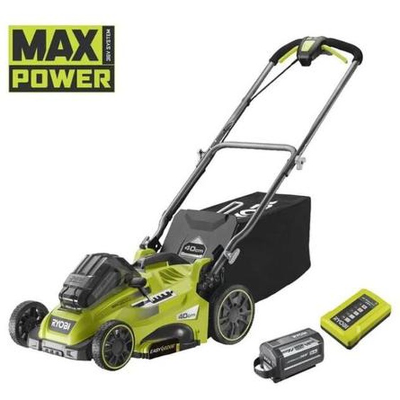 Ryobi - Tondeuse 36V MaxPower - coupe 40cm - 1 batterie 6,0Ah - 1 chargeur - RLM36X41H60PG