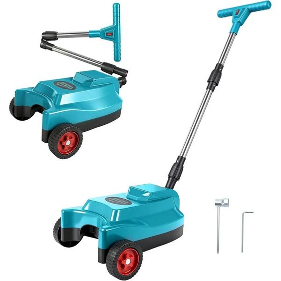 Tondeuse à gazon compatible avec une batterie de 18V, avec une largeur de coupe de 23 cm et 3 réglages de hauteur, idéale pour les petits jardins