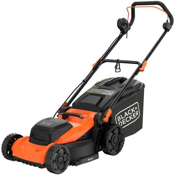 Tondeuse à gazon électrique BLACK + DECKER 40 cm, 1800 W, poignée de vélo