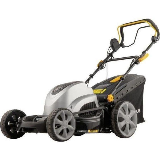 Tondeuse a gazon électrique - POWERPLUS - POWPG6290 - 1800 W - 460 mm Ø - Avec ramassage, mulching et éjection Arriere