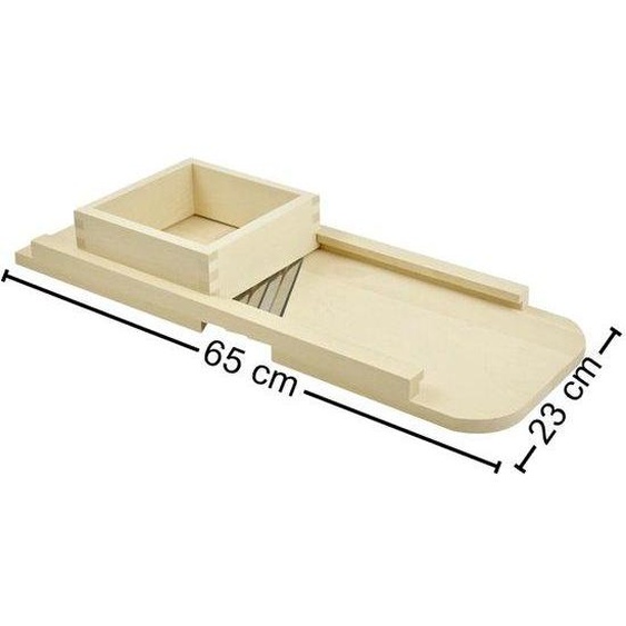 Tondeuse à gazon en bois pour légumes, fruits et choux, 65 cm