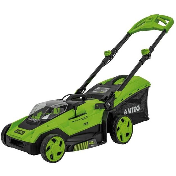 Tondeuse à gazon sans fil 40V Brushless Coupe 40cm Bac 40L Vendu Sans Batteries ni chargeur VITO