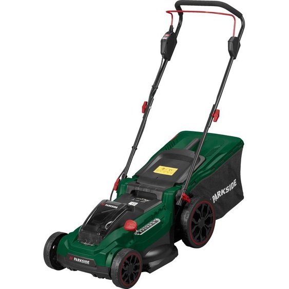 Tondeuse à gazon sans fil PARKSIDE® 40 V | Tondeuse à gazon avec mode Eco et bac de ramassage de 50 l | hauteur réglable sur 7 niveaux | sans batterie