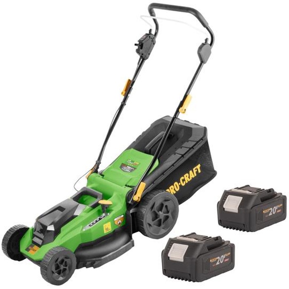 Tondeuse à gazon sans fil Procraft PLM23bb 40 V (2x 20 V) 430 mm sans balais + 2 batteries 4,0 Ah - sans chargeur