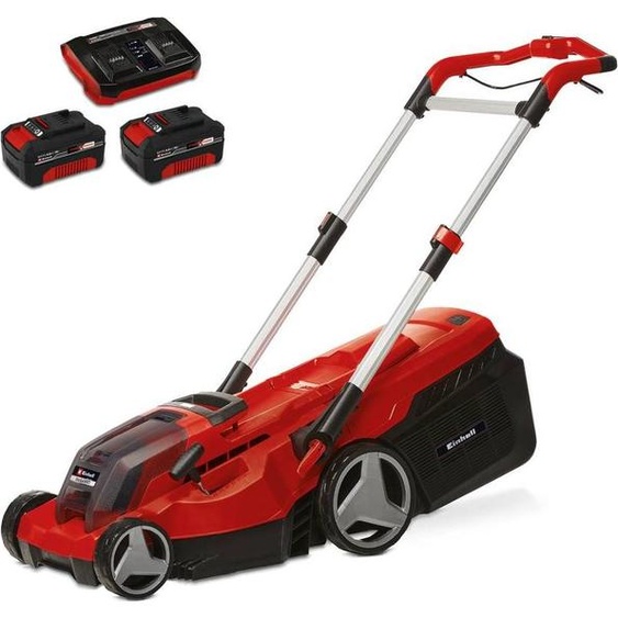 Tondeuse à gazon sans fil – Rasarro – 36 V (2×18 V) – Largeur de coupe 38 cm – 2 batteries 4,0 Ah + chargeur rapide – Mulching – Jusqu’à 450 m²