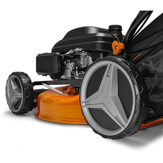 Tondeuse à gazon - Tondeuse robot - Tondeuse à batterie - Tondeuse autoportée - Autonome - Moteur essence de 225 cm³ - Largeur de coupe de 51 cm