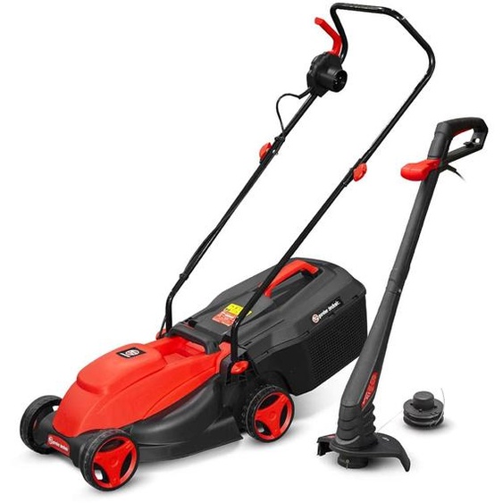 Tondeuse électrique 1300 W - Largeur de coupe 22 cm - Boîtier en plastique - Rouge