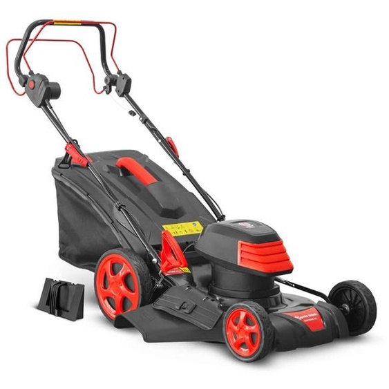 Tondeuse électrique - 1800 W - Lame de 46 cm - Boîtier en acier - Noir - Pour les jardins jusquà 1200 m²