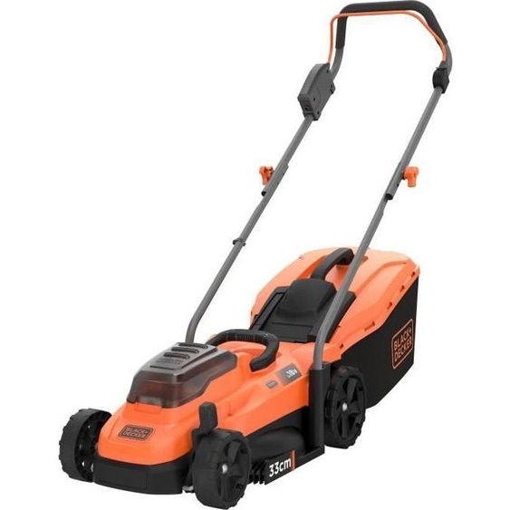 Tondeuse électrique sans fil BLACK+DECKER BCMW3318N-XJ, 18V, Coupe 33cm, Bac 35L