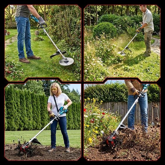 Tondeuse électrique sans fil - Moteur sans balais de 1800 W - Largeur de coupe de 24 cm