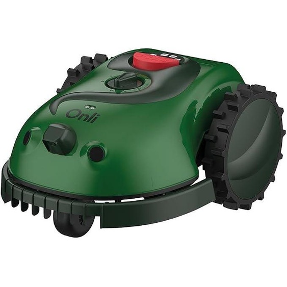 - Tondeuse ON1008V – Hauteur de coupe de 2 à 6 cm, largeur de coupe de 16 cm, fonctionnement sans ramasse-herbe, pente maximale de 30 %, couleur verte