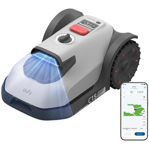 Tondeuse robotisée Anker eufy C15, couleur grise