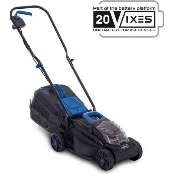 Tondeuse à Gazon sans Fil Scheppach BC-MP320-X, Coupe 32cm, Hauteur Réglable, 20V IXES, Sans Batterie ni Chargeur