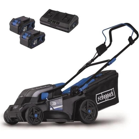 Tondeuse sans fil BC-MP380-X - SET XL2 - coupe 38 cm - SCHEPPACH 20V IXES - avec batterie et chargeur