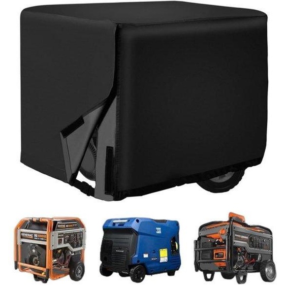 Tondeuse universelle pour générateur - Tondeuse résistante aux intempéries et imperméable - Petite tondeuse pour espaces extérieurs - Noire - 96 x 76 x 71 cm - Compatible avec les générateurs portables