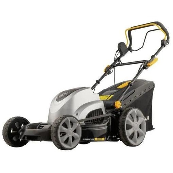 Tondeuses à gazon électriques - POWERPLUS - POWPG6290 - 1800 W - diamètre de coupe 460 mm - Avec bac de ramassage, fonction mulching et éjection arrière