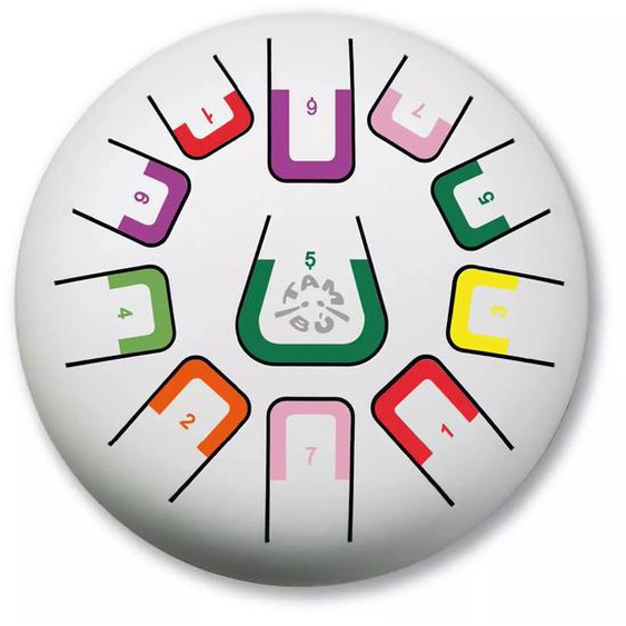 Tongue Drum 11 Notes Blanc