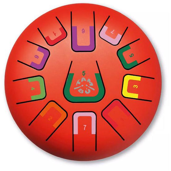 Tongue Drum 11 Notes Rouge