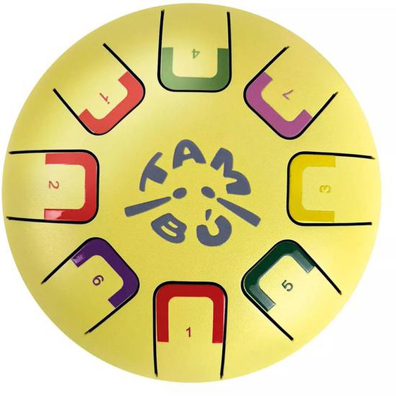 Tongue Drum 8 Notes Jaune