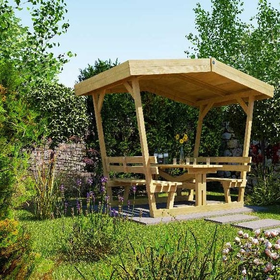 Tonnelle avec bancs 662 Weka