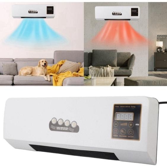 TONYSA 1800W Petit climatiseur Mural avec télécommande pour Chambre à Coucher Salon Salle de Bain Appartement, Appareil de Chauffage et de