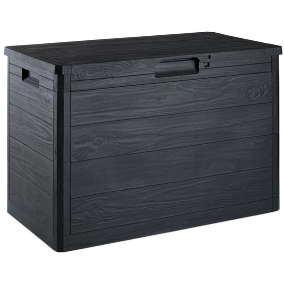 Toomax Woodys Boîte de rangement 160 l, plastique, graphite TOOMAX Z0186R0--4100