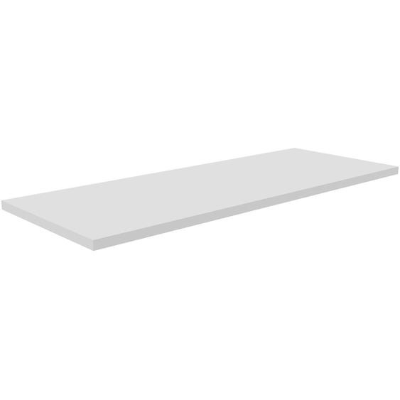 Top de finition pour armoire à rideaux NF L. 120 cm - Finition Blanc
