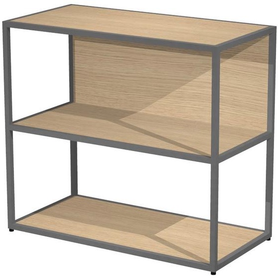 Top sur-meuble Presto H.80 cm Chêne - structure métal Anthracite