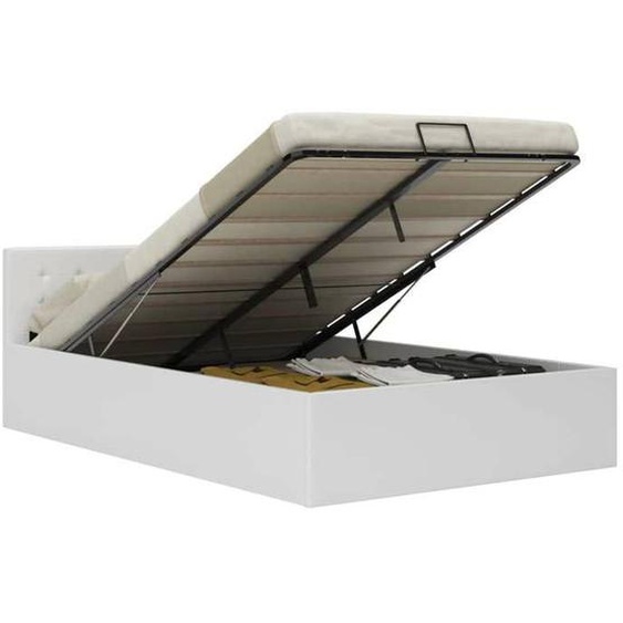 TOP VENTE Cadre de lit à rangement hydraulique - Strcuture de lit scandinave - 120x200 cm CDD2585669