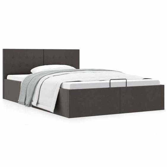 TOP VENTE Cadre de lit à rangement hydraulique - Strcuture de lit scandinave - 140x200 cm CDD9836984