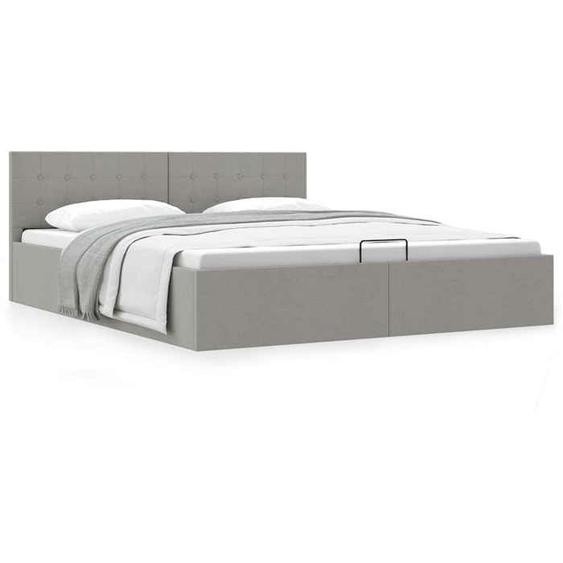 TOP VENTE Cadre de lit à rangement hydraulique - Strcuture de lit scandinave - 180x200 cm CDD7284760