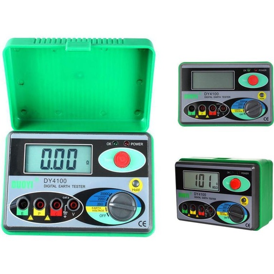 Topchances DY4100 Testeur de sol numérique Résistance du sol Meter Digital Erde Tester