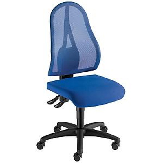 Topstar Siège de bureau sans accoudoir Open Point dossier maille - Bleu