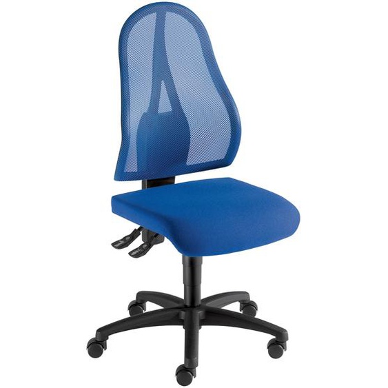 Topstar Siège de bureau sans accoudoir Open Point dossier maille - Bleu