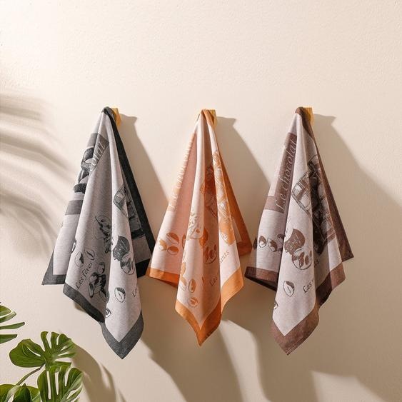 Torchon Motifs Gourmands – Lot De 3 -