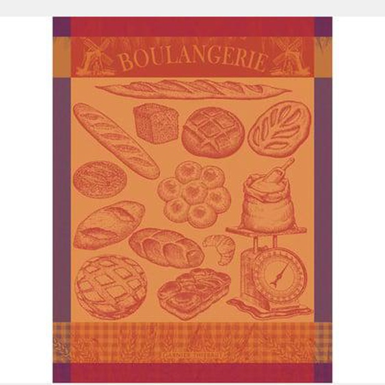 Torchon pur coton Boulangerie moulin ambre