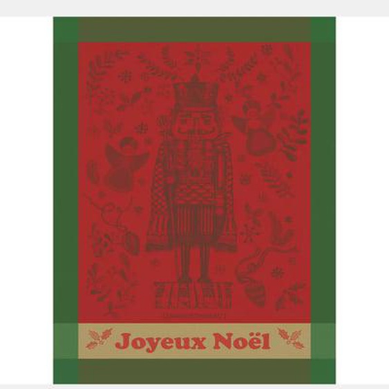 Torchon pur coton Casse noisette noel