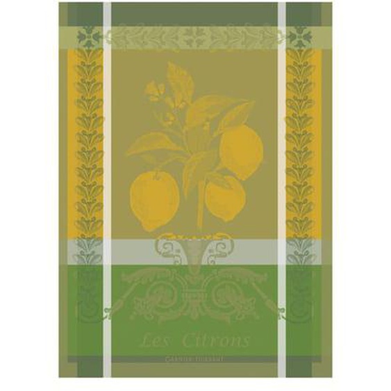 Torchon pur coton Citron zeste