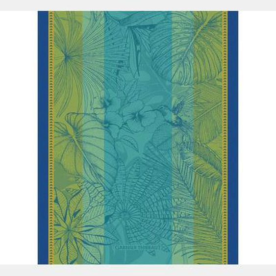 Torchon pur coton Plantes exotiques