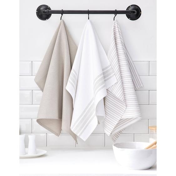 Torchons De Cuisine Assortis - Lot De 3 -