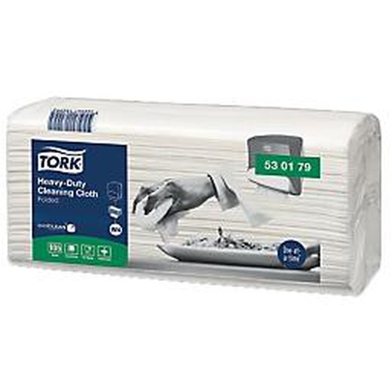 TORK Chiffons de nettoyage ultra-résistants blancs Tork, paquet de 105