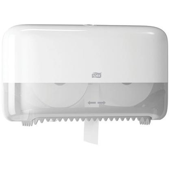 TORK Distributeur papier toilette Tork double rouleaux ABS blanc