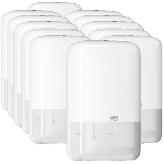 Tork Distributeur pour papier toilette feuilles T3 compact - Gamme Elevation - Blanc