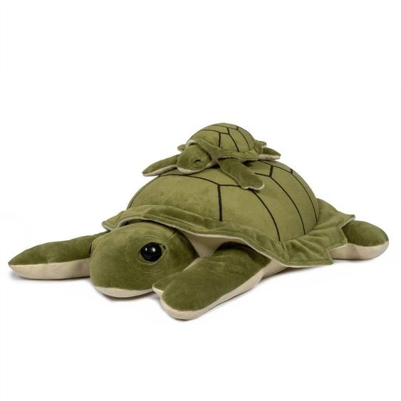 Tortue En Peluche Lestée 1,6 Kg Vert