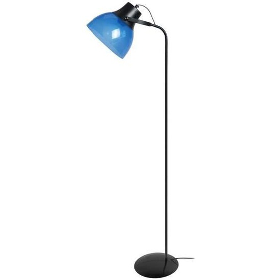 TOSEL Lampadaire liseuse 1 lumières - luminaire intérieur - plastique bleu - Style pop color - H150cm L29cm P29cm