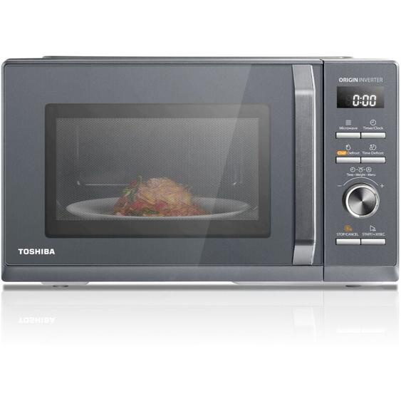 Toshiba - Micro-ondes Inverter MW3-AM25PFI(MG) - 25L - 900 w - 8,6KG - L51,8 x H42,5 - Gris morandi